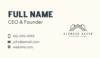Real Estate Construction Excavator Business Card