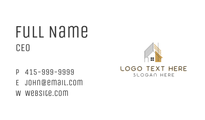 Building Corporation Construction  Business Card Image Preview