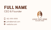 Cream Business Card example 1