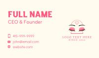 Beauty Eyebrow Lash Extensions Business Card