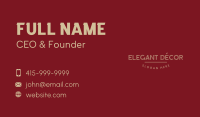 Elegant Stripe Wordmark Business Card Image Preview