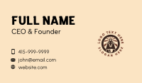Round Vintage Cowbell Business Card