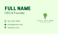 Happy Shamrock Clover  Business Card Design