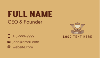 Eagle Coffeehouse  Emblem  Business Card