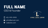 Rustic Letter Brand Business Card Design