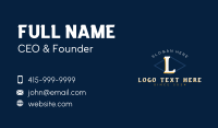 Rustic Letter Brand Business Card