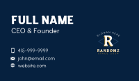 Rustic Letter Brand Business Card
