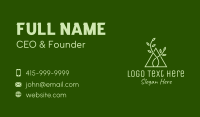 Natural Triangle Seedling  Business Card Design