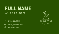 Natural Triangle Seedling  Business Card