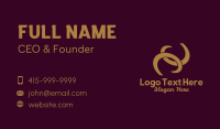 Gold Earrings Jewelry  Business Card Design