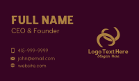 Gold Earrings Jewelry  Business Card