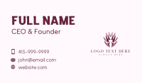 Natural Flower Woman Business Card