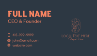 Orange Flower Badge  Business Card