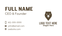 Brown Bear Business Card example 2