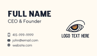 Gold Eye Lens Accuracy Business Card Design