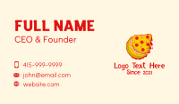 Moon Pizza Slice Business Card