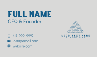 Blue Circuit Triangle Business Card