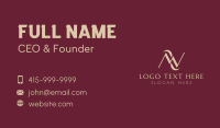 Finance Firm Letter N  Business Card