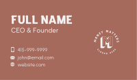 Classic Apparel Lettermark Business Card