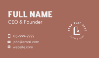 Classic Apparel Lettermark Business Card