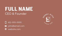 Classic Apparel Lettermark Business Card Design