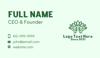 Green Forest Nature  Business Card Design