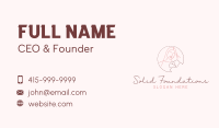 Floral Woman Beauty Business Card