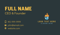 Ice Flame Heating Business Card