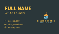 Ice Flame Heating Business Card Image Preview