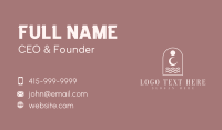 Bohemian Arch Spa Business Card Design