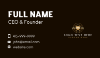 Luxury Floral Toque Business Card