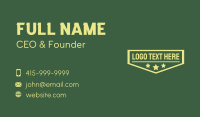 Rank Badge Wordmark  Business Card