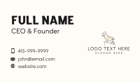 Dairy Goat Horn Business Card