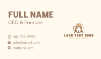 Cat Tooth Dentist Business Card
