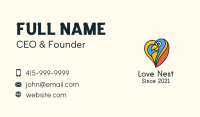 Multicolor Bird Heart Business Card Image Preview