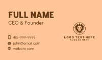 Brown Zoo Lion Business Card Design