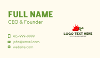 Flaming Business Card example 1