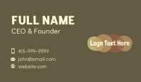 Sepia Swatch Craft Wordmark Business Card