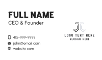 Corporate Legal Firm Letter J Business Card