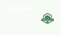 Lawn Mower Gardener Business Card Design