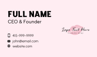 Feminine Lips Kiss Business Card