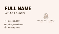 Floral Beauty Cosmetics Business Card