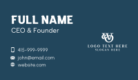 Monogram Fashion Firm W & S  Business Card