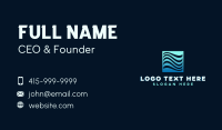 Water Wave Pattern Business Card