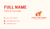 Orange Moon Bear  Business Card