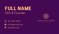 Decorative Moroccan Tile Business Card Design