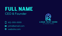 Cyber Application Letter R Business Card