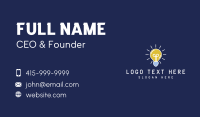 Light Bulb Idea Business Card Design