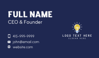 Light Bulb Idea Business Card