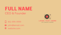 DJ scratch Disk Letter Business Card